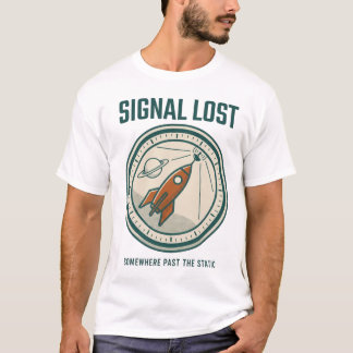 シグナルロスト レトロロケットミッションパッチTシャツ Tシャツ