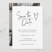 シグニモダンティフォント写真の保存日付 セーブザデート (正面/裏面)