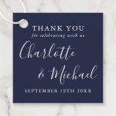 シグネエレガントグネイビー結婚ズ・ブルー フェイバータグ (正面)