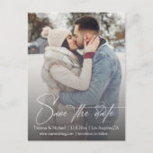 シグネスタイリッシュグスクリプトのフェード写真の保存日付 ポストカード (正面)