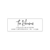 シグネチエレガントャスタイリッシュファミリ差出人住所 セルフインキングスタンプ (デザイン)