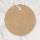 シグネチエレガントャ素朴クラフト結婚の感謝 フェイバータグ (裏面)