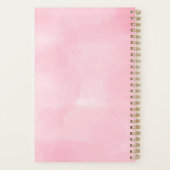 シグネチパーソナライズされたャ・ピンク・ウォーター・カラー・プランナー プランナー手帳 (裏面)