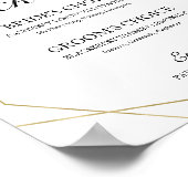 シグネチャカクテルフローラジオメトリ緑 ポスター (角)