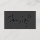 シグネチャスクはっきりしたリプト、プロフェッショナルブラック（黒） 名刺 (正面)