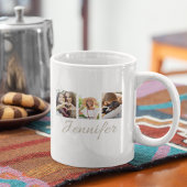 シグネチャストリップのコラージュ コーヒーマグカップ