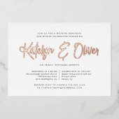 シグネチャリハモダンーサルディナーバラ金ゴールド 箔招待状 (正面)