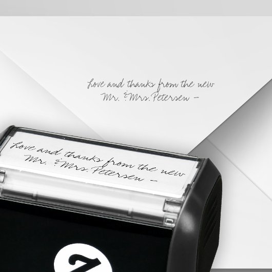 シグネチャーさん結婚の感謝してい君 セルフインキングスタンプ