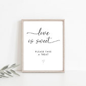 シグネチャーエレガントスクリプトの愛は甘い恩恵である 台座サイン