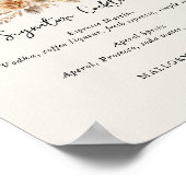 シグネチャーカクテルとフラワーニュートラル結婚ズ ポスター (角)