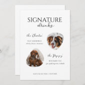 シグネチャーカクテルドッグフォトドリンクバー メニュー (正面/裏面)