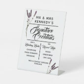 シグネチャーカクテルラベ結婚ンダーのドリンクサイン 台座サイン (正面)