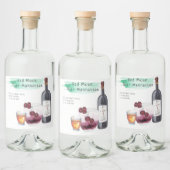 シグネチャーカクテルレシピ結婚式の引き出物ラベル リキュールボトルラベル (ボトル)