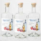 シグネチャーカクテルレシピ結婚式の引き出物ラベル リキュールボトルラベル (ボトル)