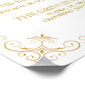 シグネチャーカクテル結婚のサイン | Gatsbyアールデコ ポスター (角)