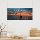 シグネチャーカクテル花嫁と花婿サマーサンセット ポスター (キッチン)