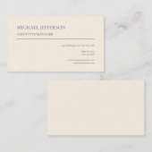 シグネチャークリモダンームエレガントシンプルブルーホワイト 名刺 (正面/裏面)