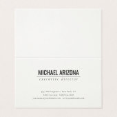 シグネチャークリームミニマルシンプルリスト平野 名刺 (外部フラット)