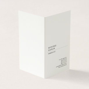 シグネチャークリームモダンプロフェッショナル独占的 名刺