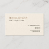 シグネチャークリーモダンエレガントムシンプル 名刺 (正面)