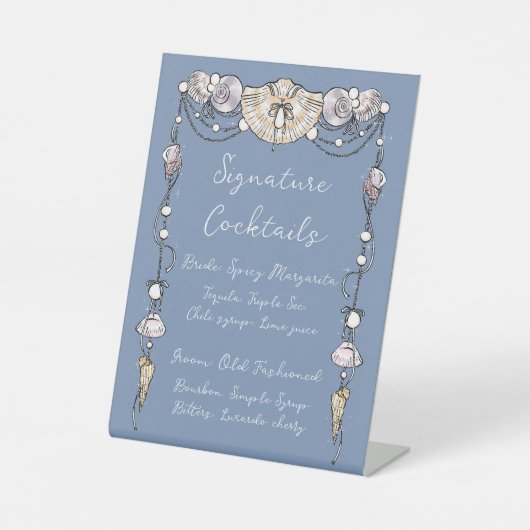 シグネチャーコクテイル スタンド看板 台座サイン (正面)