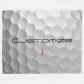 シグネチャーシリーズ1 パーソナライズゴルフボールギフト フリースブランケット (正面(横))