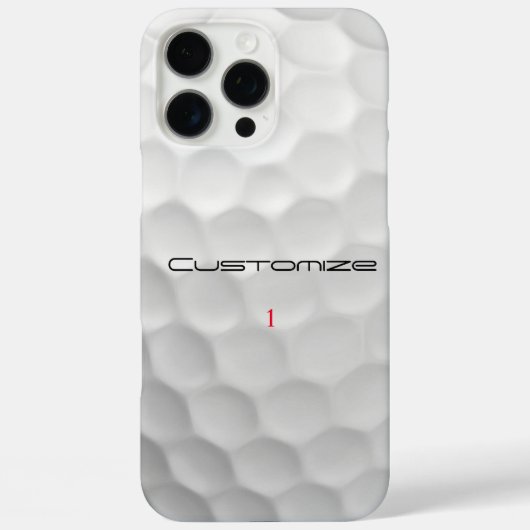 シグネチャーシリーズ1 パーソナライズゴルフボールギフト Case-Mate iPhoneケース (裏面)