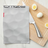 シグネチャーシリーズ1 パーソナライズ ゴルフボール ギフト キッチンタオル (四つ折り)