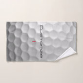 シグネチャーシリーズ1 パーソナライズ ゴルフボール ギフト ハンドタオル (ハンドタオル)