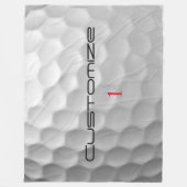 シグネチャーシリーズ1 パーソナライズ ゴルフボール ギフト フリースブランケット (正面)