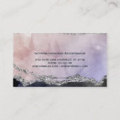 シグネチャースクリプトウォーターカラーパープルブラックシルバー 予約カード (裏面)