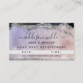 シグネチャースクリプトウォーターカラーパープルブラックシルバー 予約カード (正面)