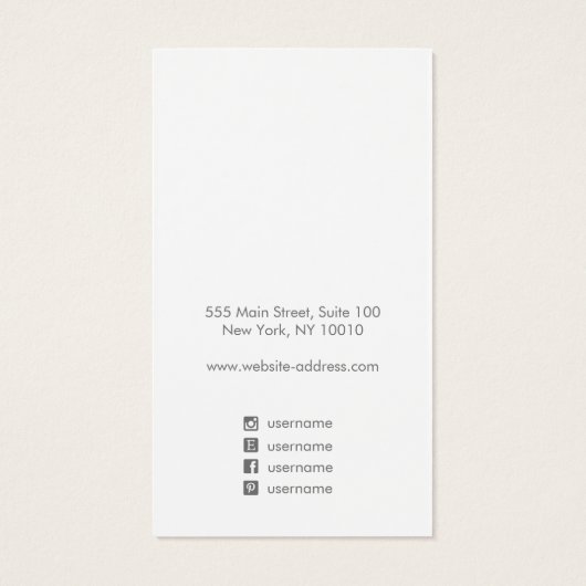 シグネチャースクリプトシルバーウォーター色イヤリングディスプレイ (裏面)