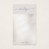 シグネチャースクリプトシルバーウォーター色イヤリングディスプレイ (正面)