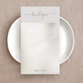 シグネチャースクリプトシルバーウォーター色イヤリングディスプレイ