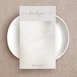 シグネチャースクリプトシルバーウォーター色イヤリングディスプレイ