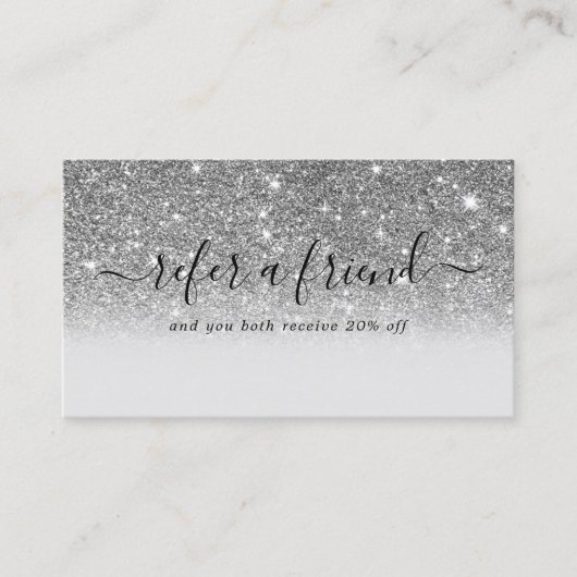 シグネチャースクリプトシルバーグリッターモダンガーリー 紹介カード (正面)