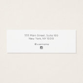 シグネチャースクリプトスタッドイヤリングジュエリー表示カード (裏面)