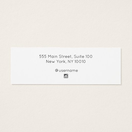 シグネチャースクリプトスタッドイヤリングジュエリー表示カード (裏面)