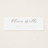 シグネチャースクリプトスタッドイヤリングジュエリー表示カード (正面)