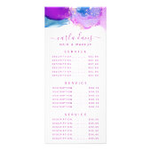 シグネチャースクリプトパープルブルーアルコールインク ラックカード (正面)