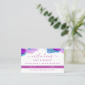 シグネチャースクリプトパープルブルーアルコールインク 予約カード (スタンド正面)