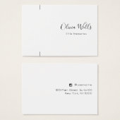 シグネチャースクリプトブレスレットまたはネックレスディスプレイカード (正面&裏面)