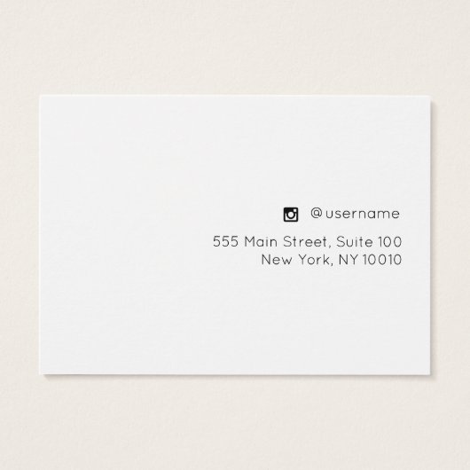 シグネチャースクリプトブレスレットまたはネックレスディスプレイカード (裏面)