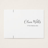 シグネチャースクリプトブレスレットまたはネックレスディスプレイカード (正面)