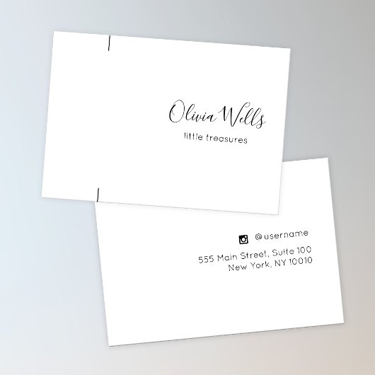 シグネチャースクリプトブレスレットまたはネックレスディスプレイカード