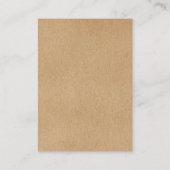 シグネチャースクリプト ウェディング ラスティック サンクス プレイスカード (裏面)