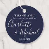 シグネチャースクリプトNavy Blueありがとう フェイバータグ (裏面)