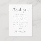 シグネチャースク結婚リプトに感謝 プレイスカード (正面)