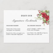 シグネチャードリンクの看板テンプレート エンクロージャーカード (正面)